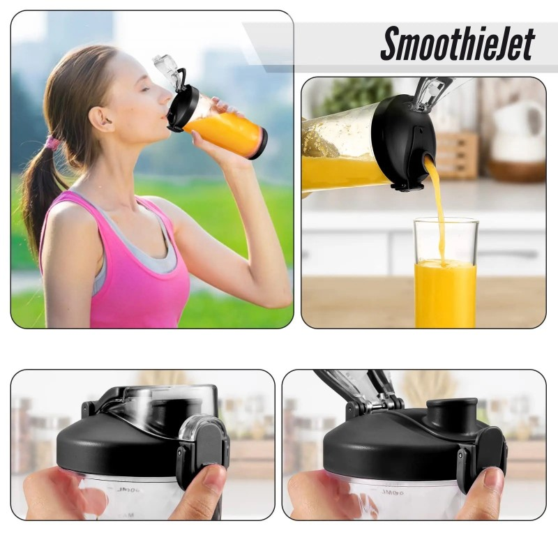SmoothieJet hordozható USB smoothie turmixgép 600 ml - vízálló 3